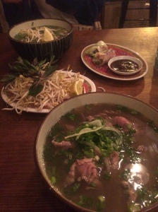 Beef Pho, Chicken Pho and Peking Duck Rice Paper Rolls at Hanoi Hannah Express